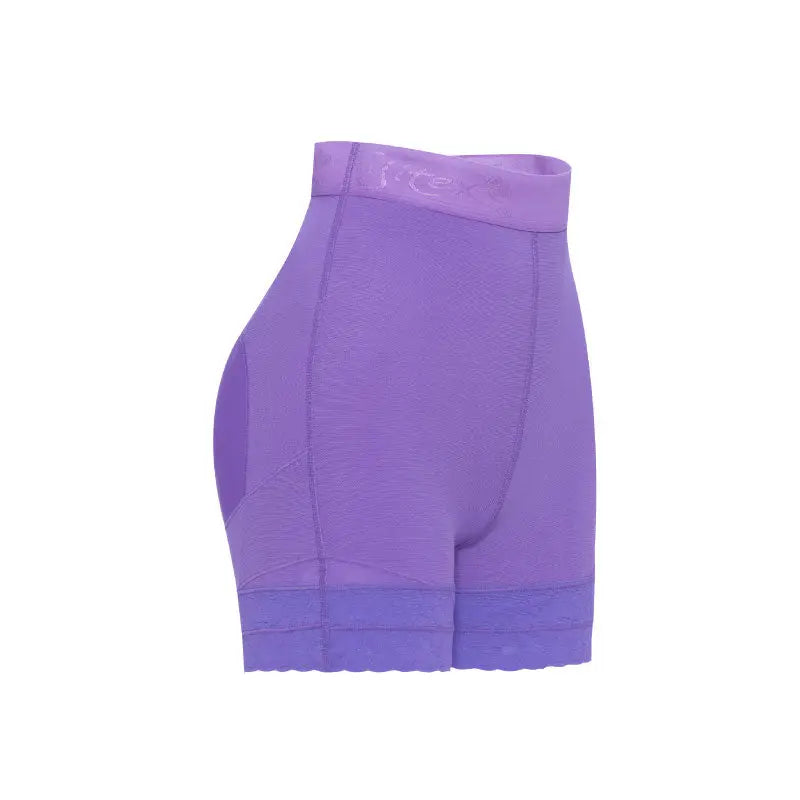 Low-waisted soft compression butt lifter.