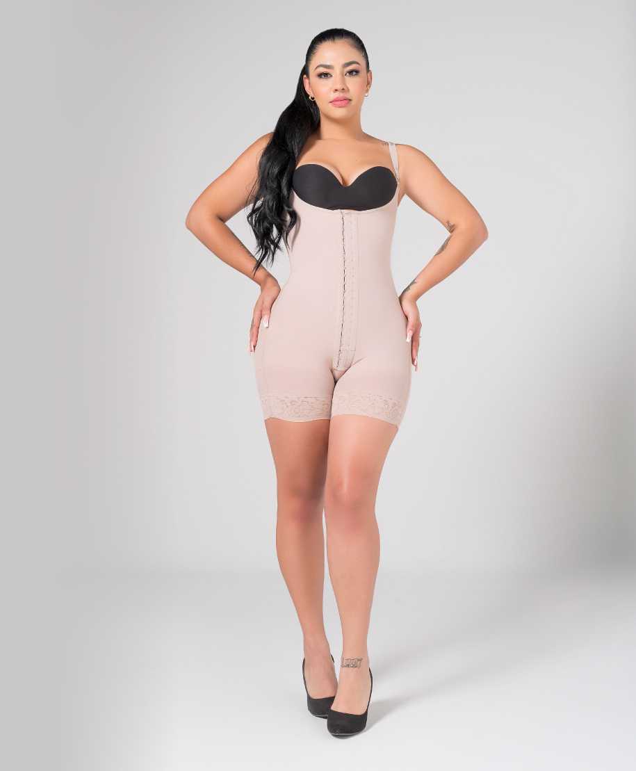 High Compression Body Shaper Slimming Lace Colombian Fajas