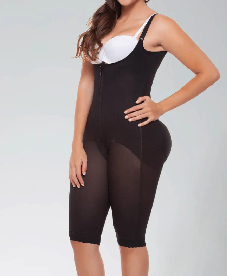 Slimming hipster shaper with abdominal zipper