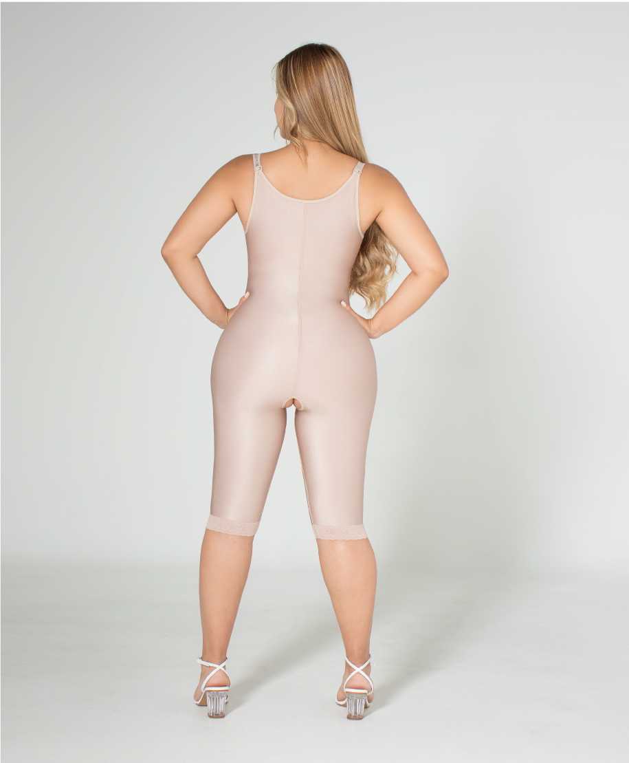 Faja Colombiana Post Surgical Girdle With Side Zipper Body-Suit Mid Length  jumpsuit Postpartum Tights jumpsuit shapewear body shaper 