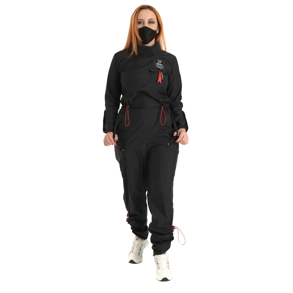 Jogger jumpsuit with back Zipper. Made in anti-fluid fabric. Ref.  W00003 Fajitex US