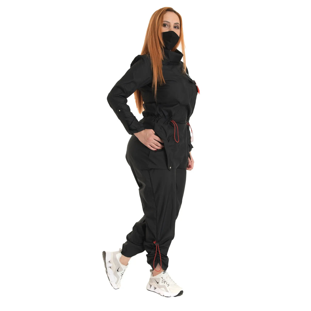 Jogger jumpsuit with back Zipper. Made in anti-fluid fabric. Ref.  W00003 Fajitex US