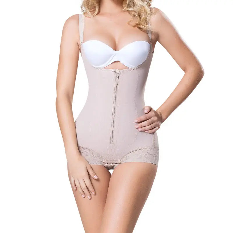 Premium Colombian Shapewear-Thigh-Hug Full Body-Shaper-Fit That Flattens  From Waist All The Way Down-Shapewear Slimming For Women Beige at   Women's Clothing store