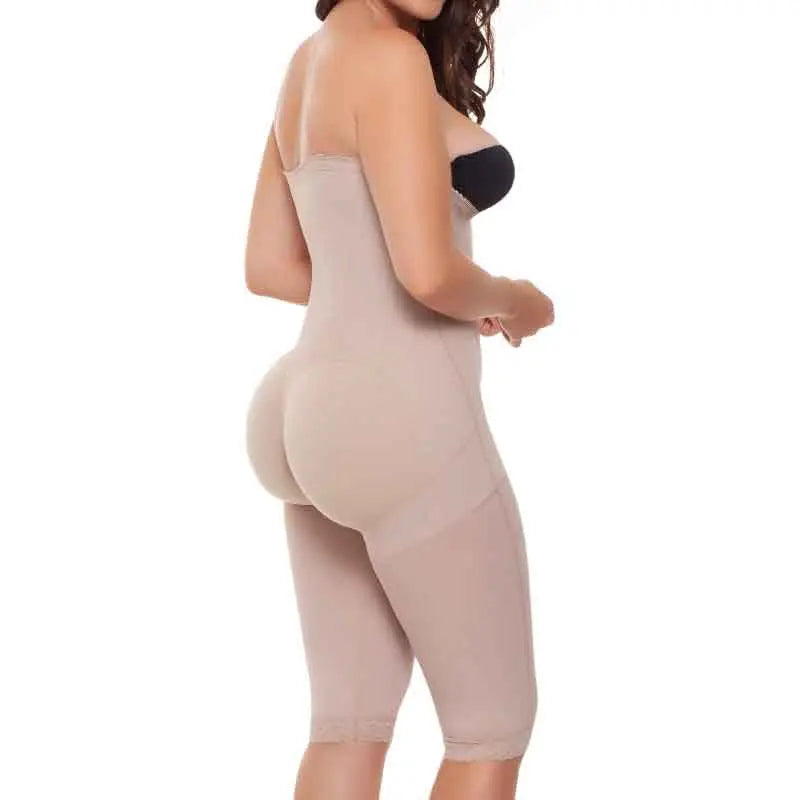 Strapless shapewear with firm tummy compression
