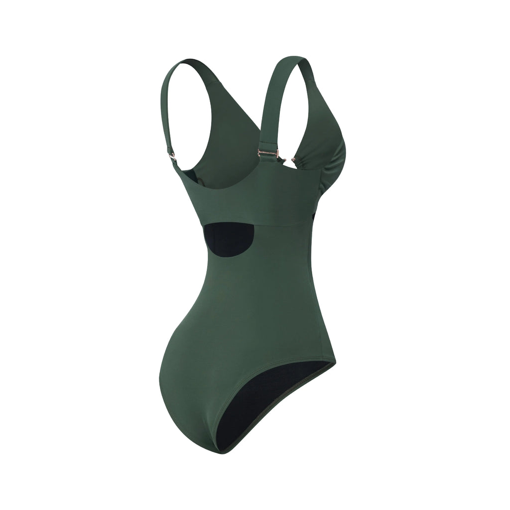 swimsuit One-piece with ironwork on neckline. Ref. 528025 Fajitexinternacional